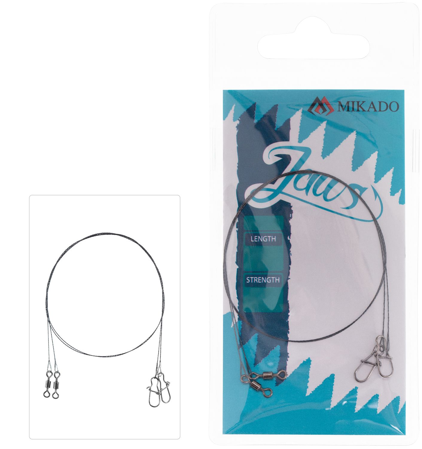 MIKADO JAWS EXTRA LIGHT TUNGSTEN LEADER, Size: 5KG