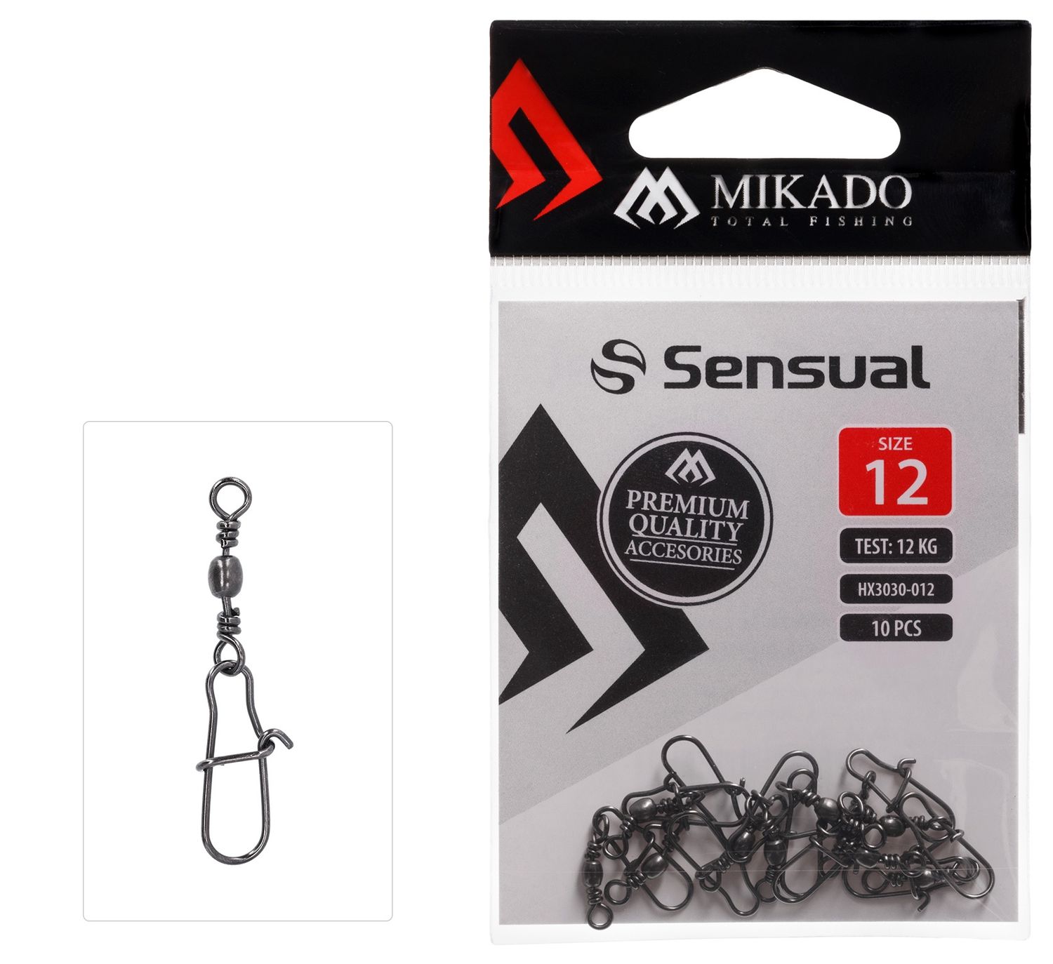 MIKADO BARREL SWIVEL WITH FASTLOCK SNAP