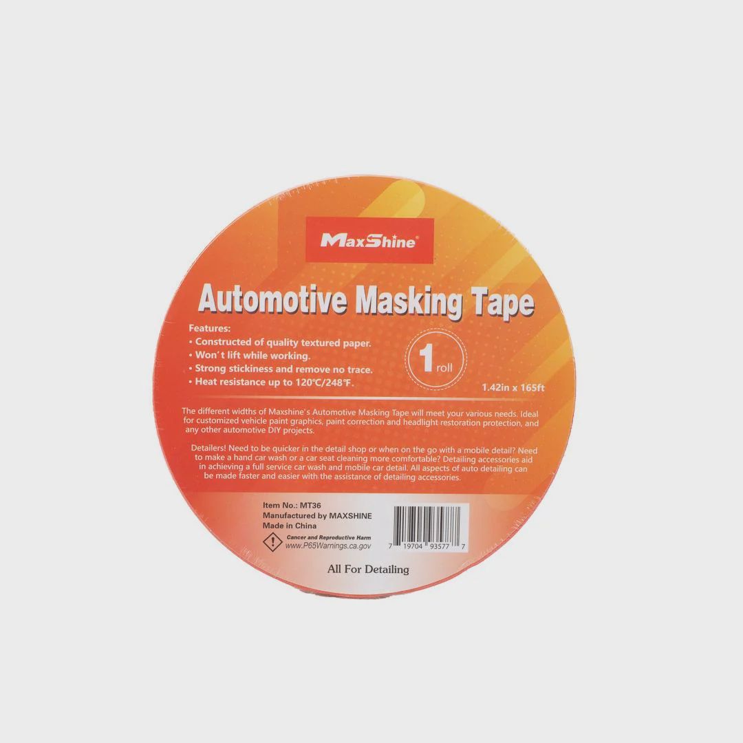 Maxshine Automotive  Masking Tape  4 rolls/pack, Size: 1.42in x 165ft