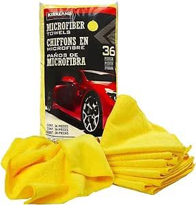 Kirkland Microfiber Towel, Color: Yellow