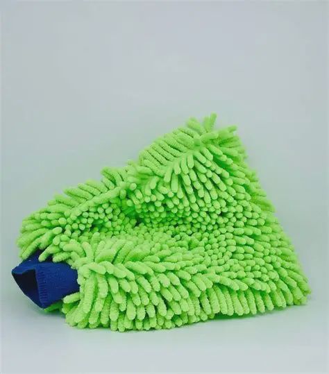 Green Chemille Wash Mitt