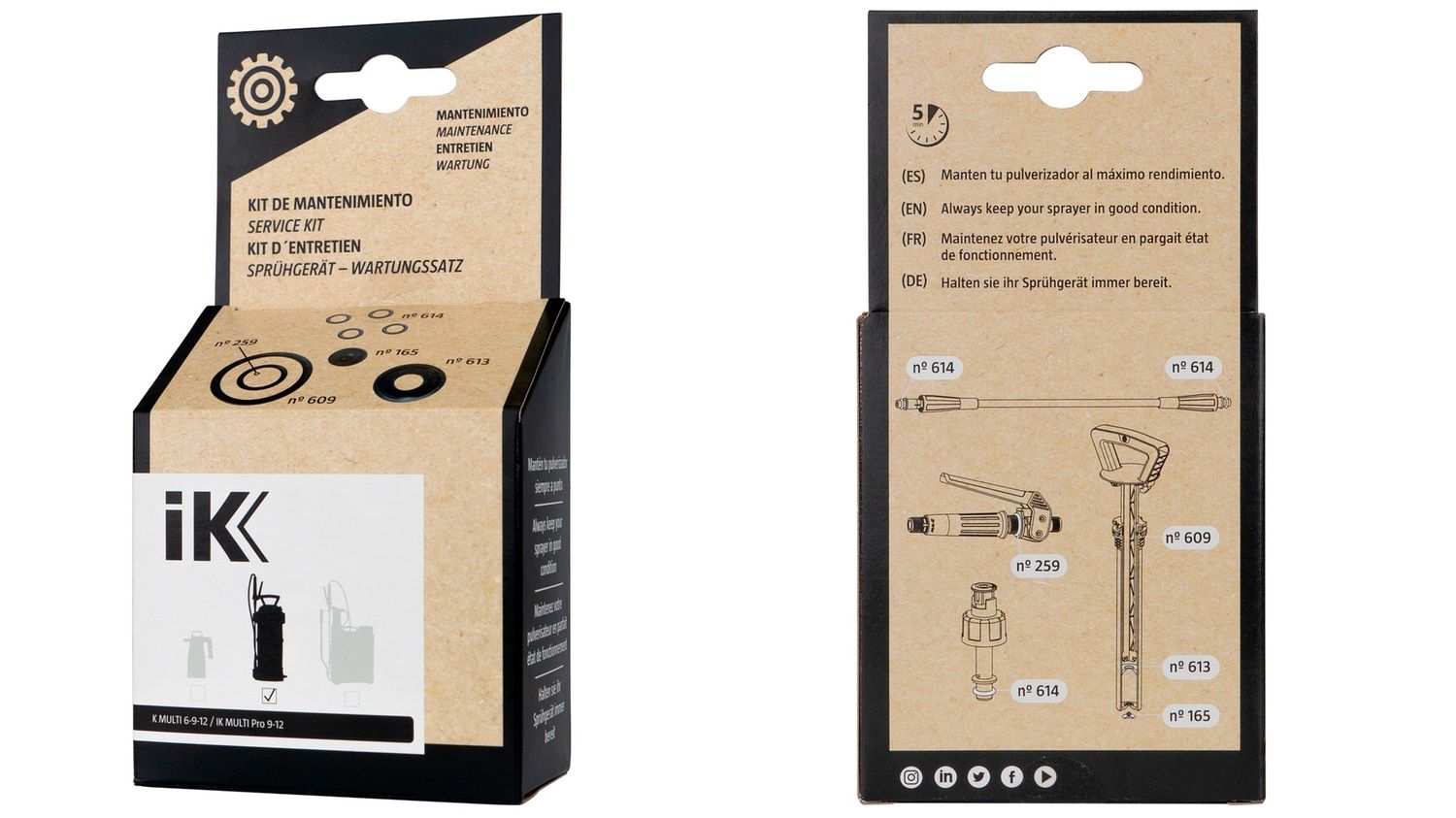 iK Service Kit, Sprayer: iK Multi - Multi Pro 6,9,12