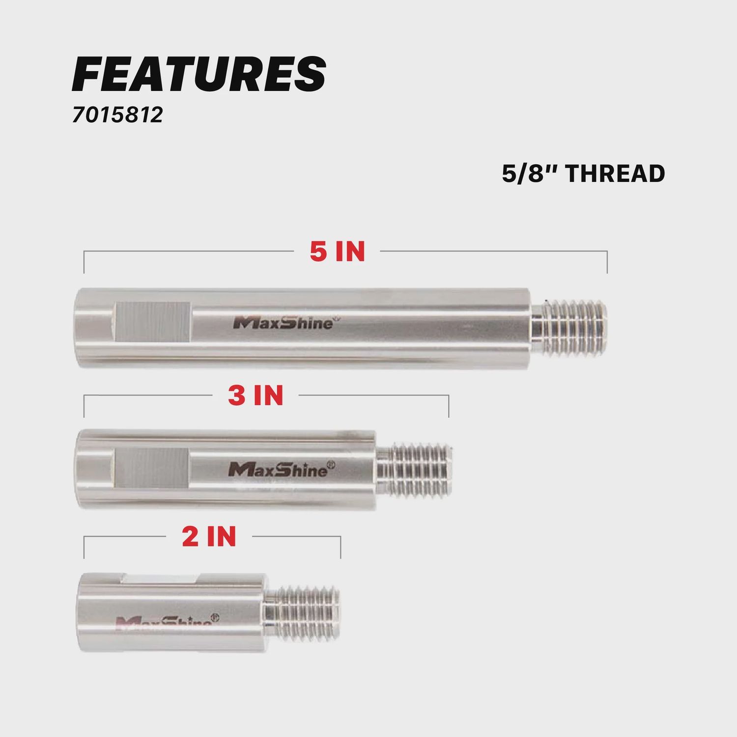 Rotary Polisher Extension Shaft Set