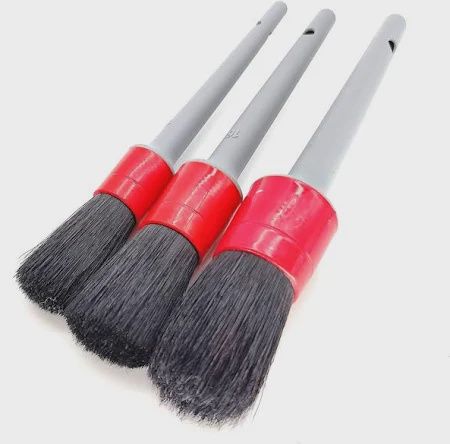 3-Piece Natural Boar Hair Detailing Brush Set