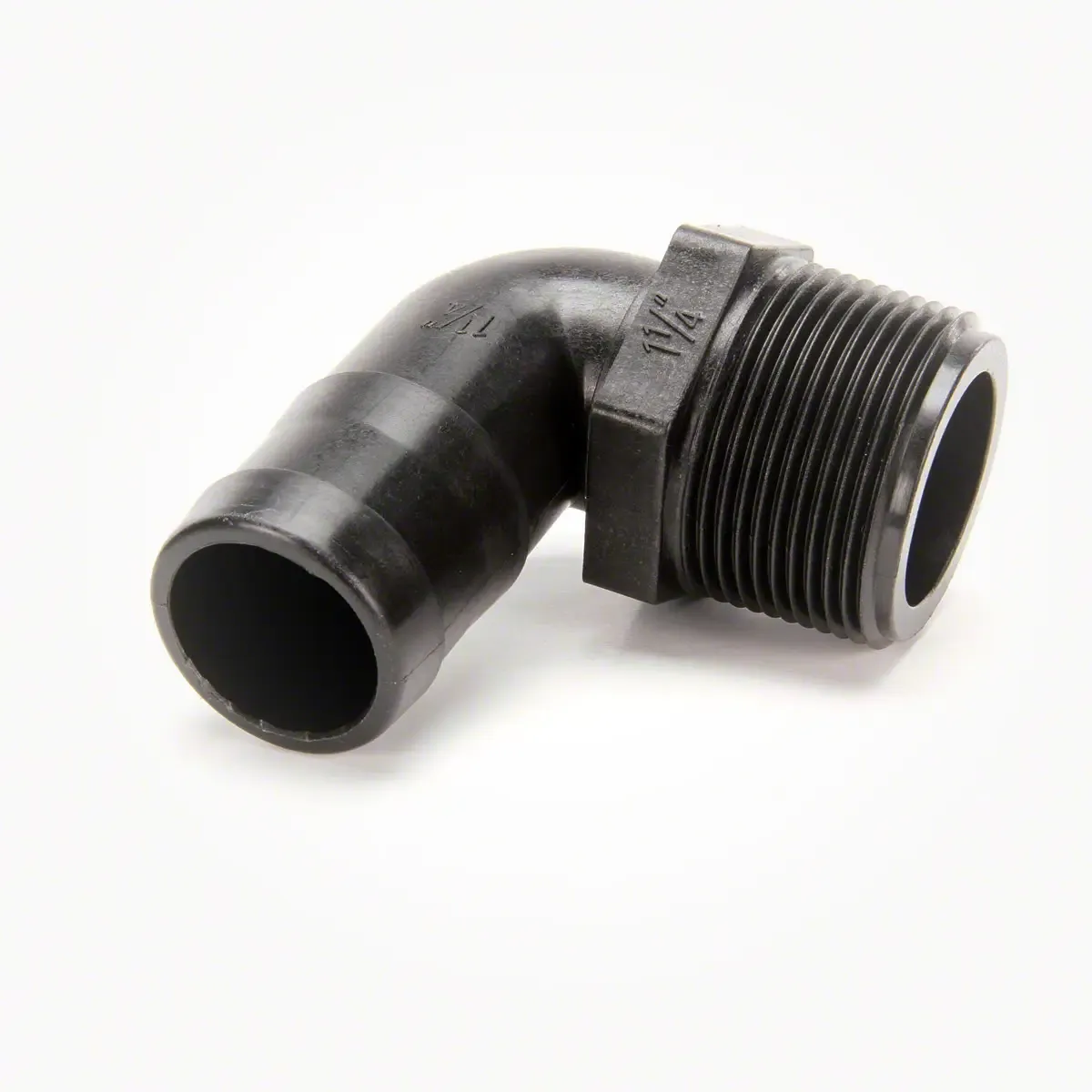 Poly Hose Barb 1-1/4" 90Degree