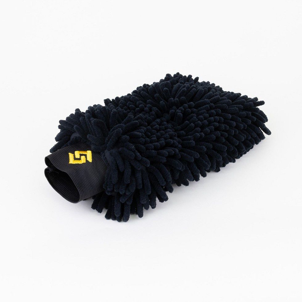 Dark Side Chemille Wash Mitt with Embroidery Cuff