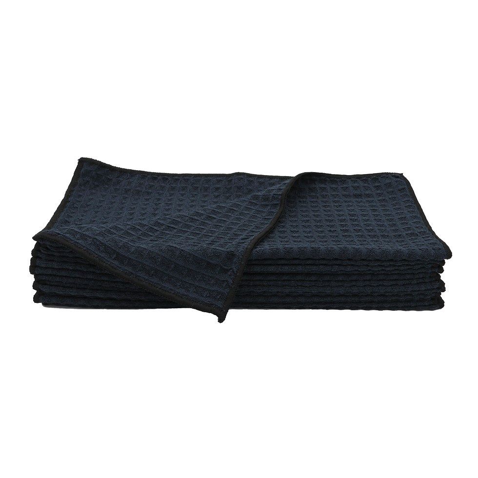 Waffle Weave Glass Towel, 360-380 GSM, 16" x 16"