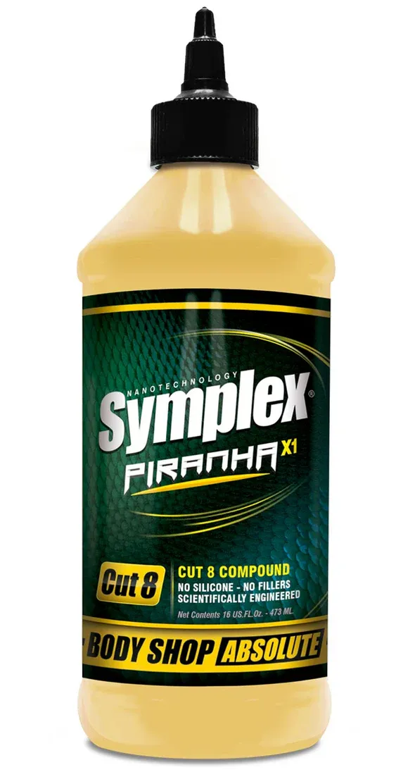 Piranha X1 Cut 8 Body Shop Compound, Size: 16oz
