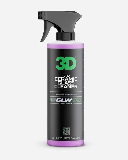 3D GLW Series SiO2 Ceramic Glass Cleaner, Size: 16oz