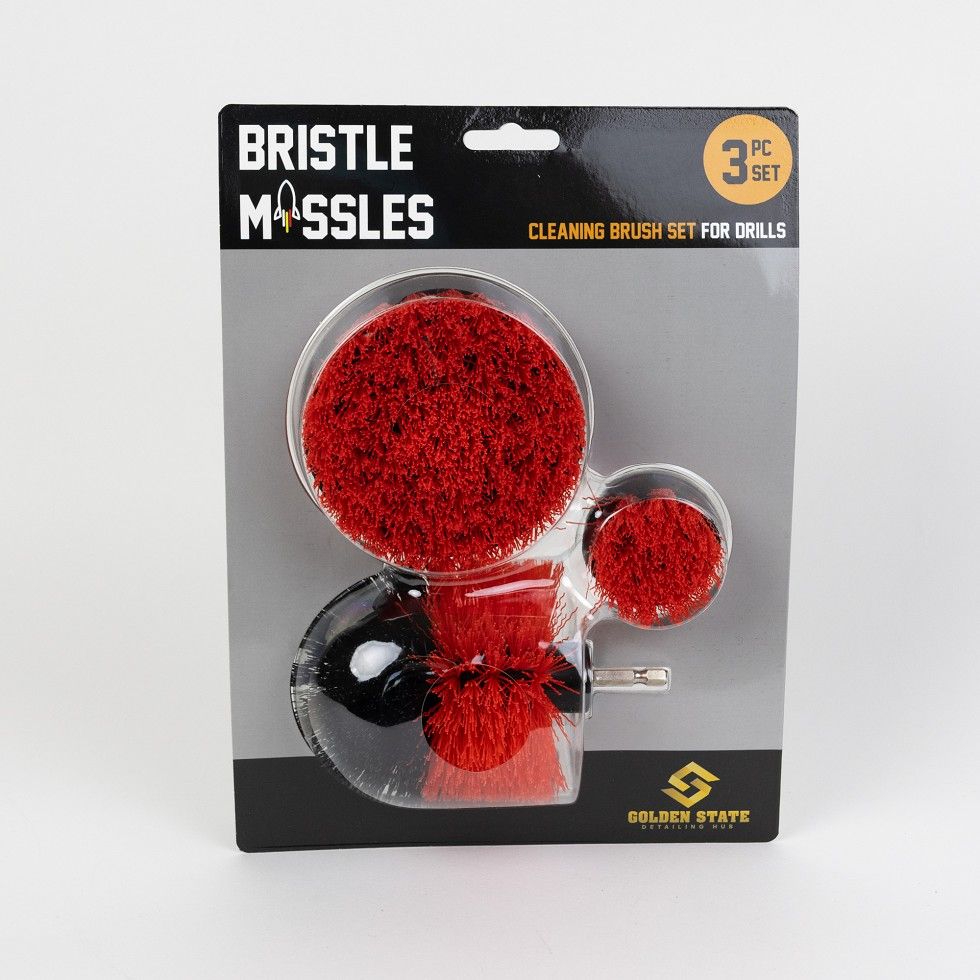 Bristle Missiles Drill Brush Set, Color: Red