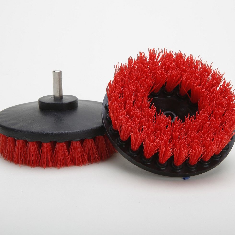 Power Drill Brush, 5 Inch, Color: Red