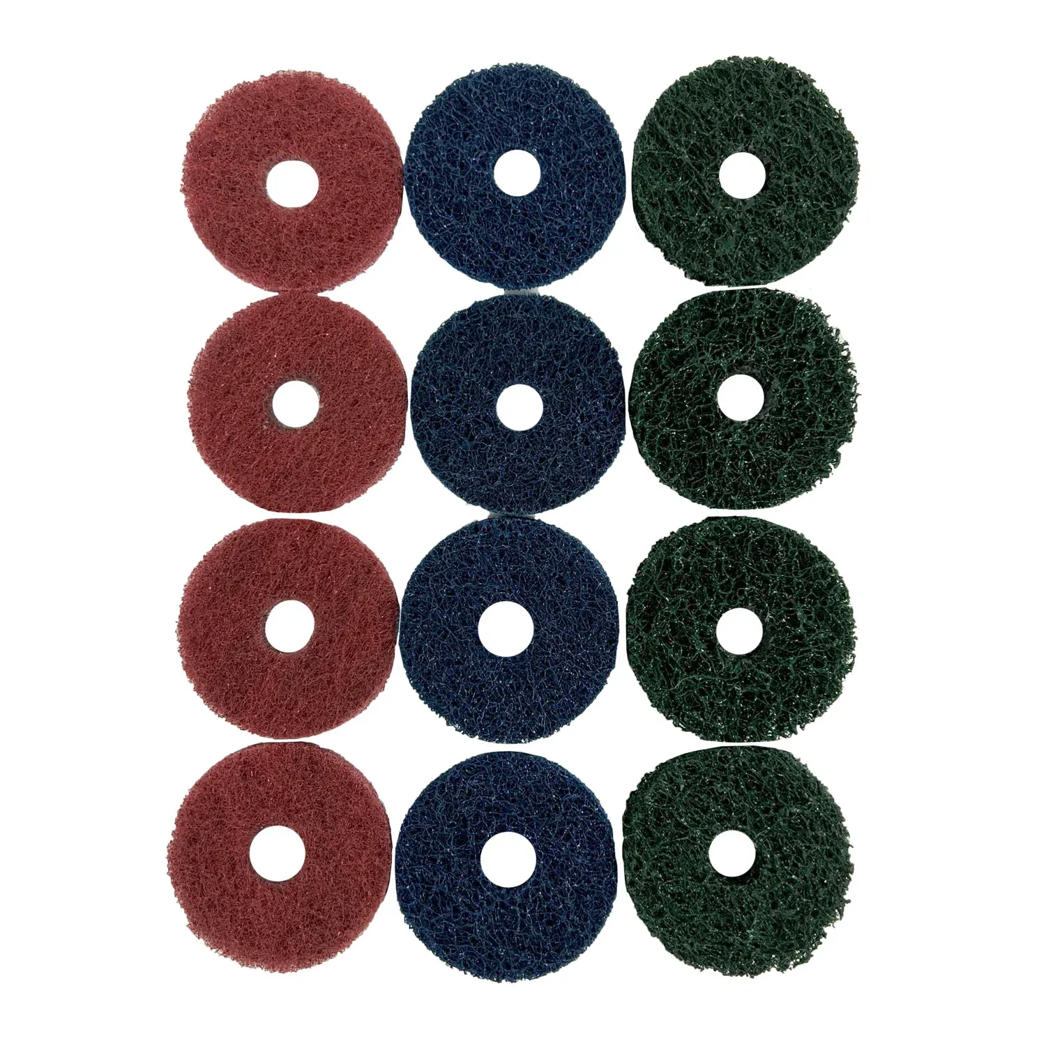 Mini Surface Prep Buff and Blend Disc Mixed(1/2" Arbor Hole)