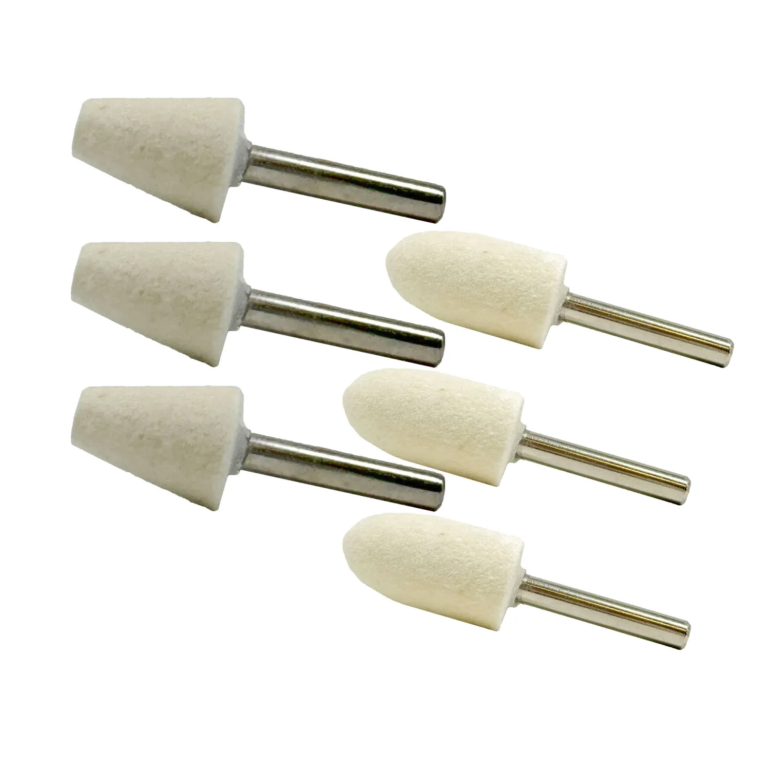 1/4" Felt Polishing Bobs: 12 Pack