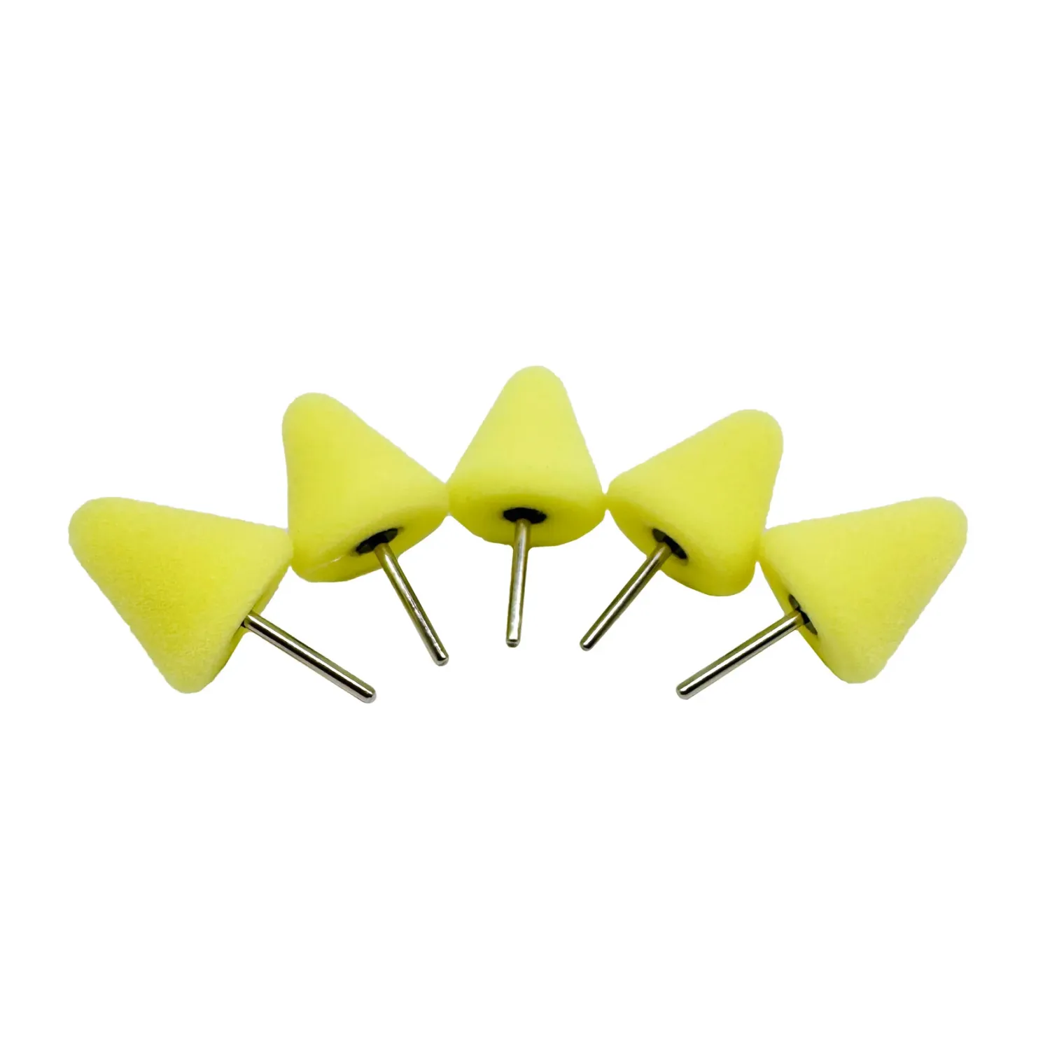 1/8" Shank Foam Polishing Bits: 5 Pack, Model: 1-1/4" Foam Cone