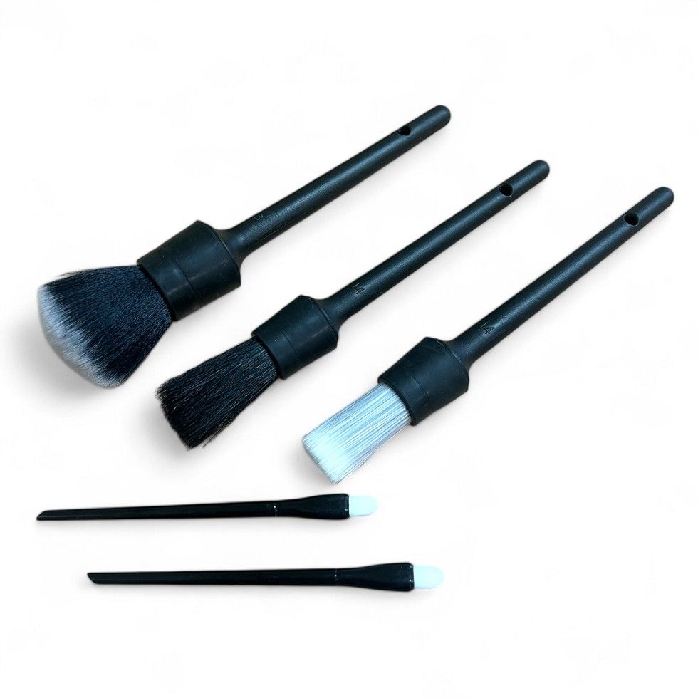 THE PACKAGE Detailing Brushes &amp; Swabs, 5-pc Set, Black
