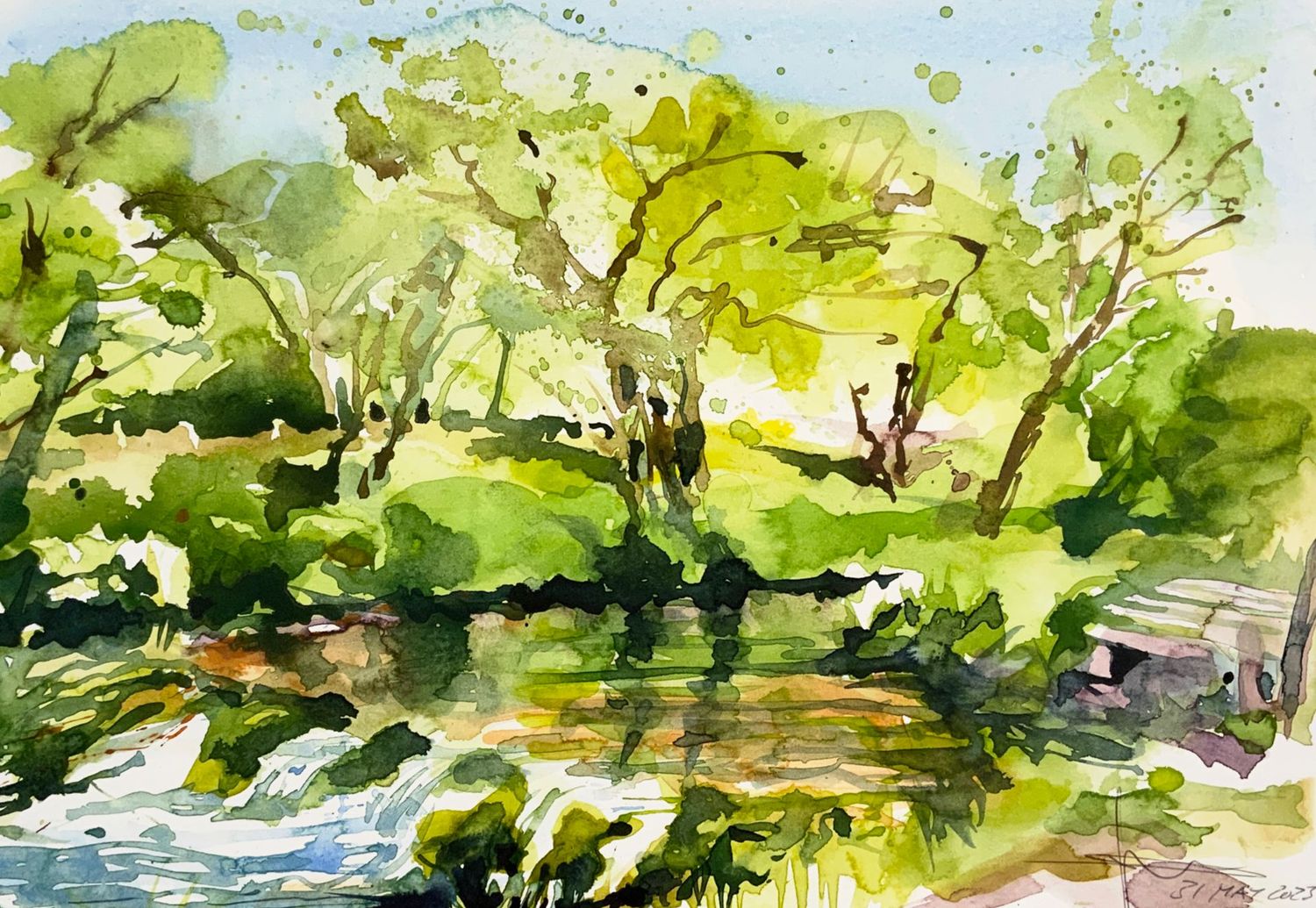 The Weir behind the Mill