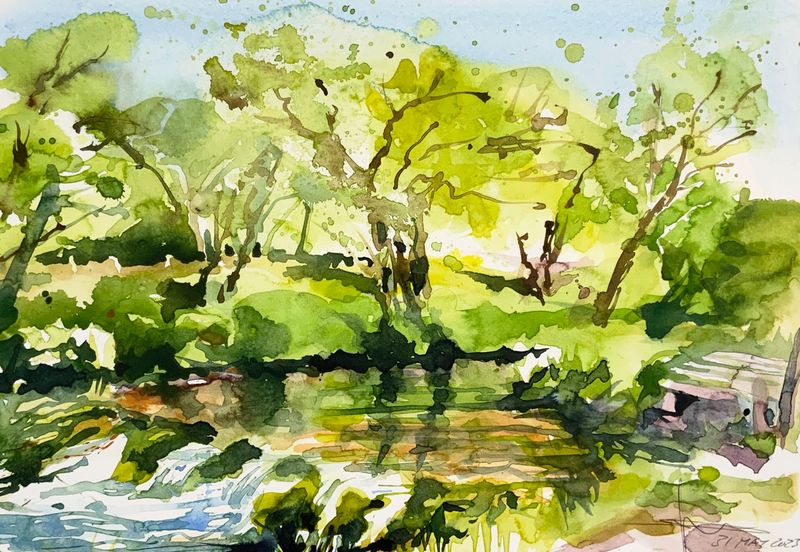 The Weir behind the Mill