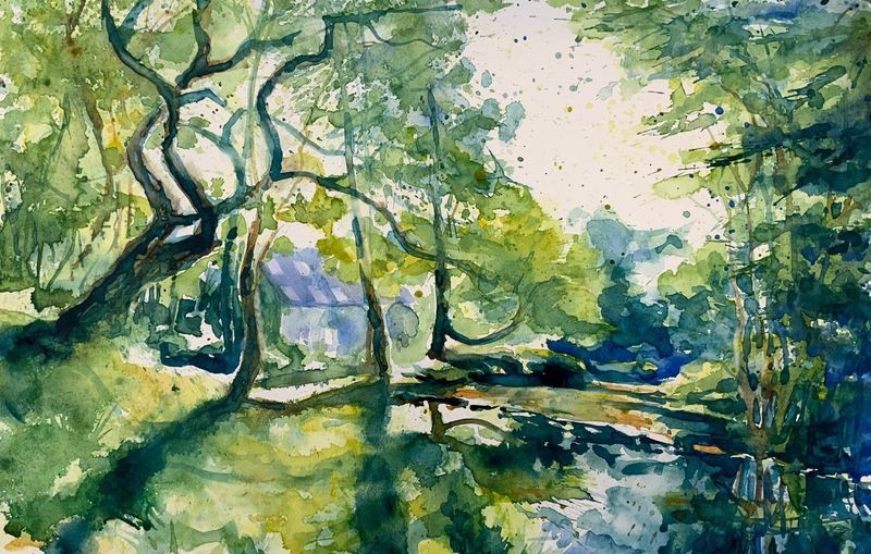The Path behind the Mill