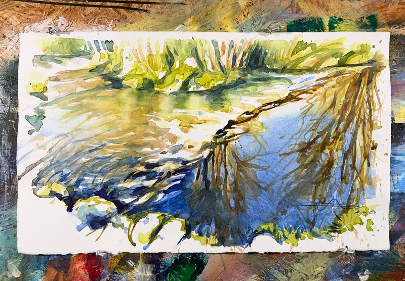 The Weir behind the Mill