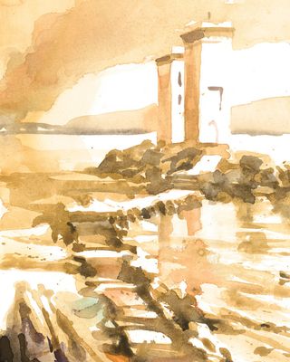 Path to Carraig Fhada Lighthouse