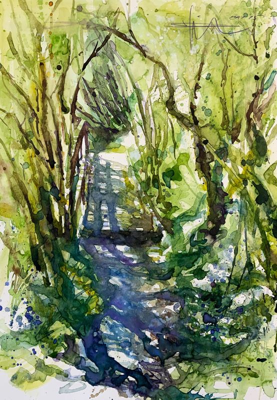 Bridge and Bluebells