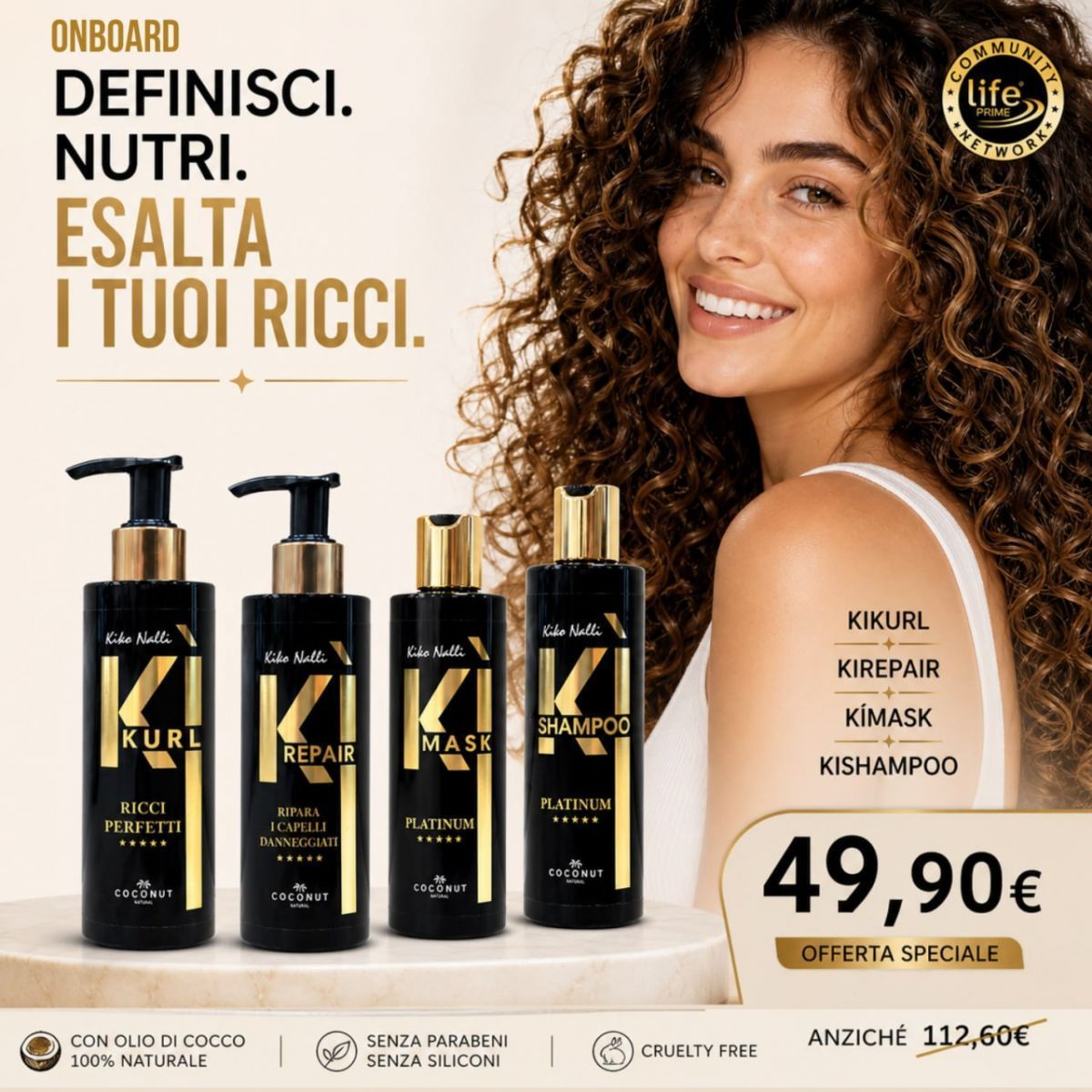 KI-KURL + KI-SHAMPOO + KI-MASK + KI-REPAIR KI-KURL + KI-SHAMPOO + KI-MASK + KI-REPAIR