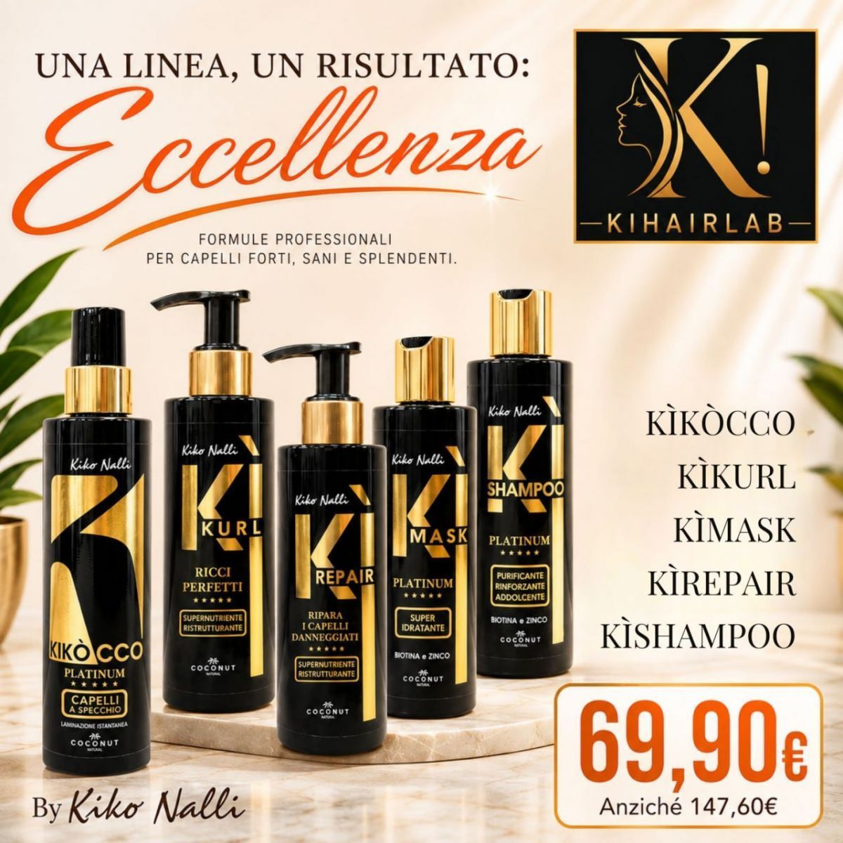 KIKOCCO INSTANT LAMINATION 100 ML + KI-KURL + KI-MASK + KI-REPAIR + KI-SHAMPOO KIKOCCO INSTANT LAMINATION 100 ML + KI-KURL + KI-MASK + KI-REPAIR + KI-SHAMPOO