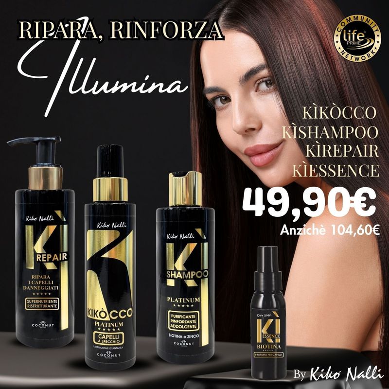 KIKOCCO INSTANT LAMINATION 100 ML + KI-SHAMPOO + KI-REPAIR + KI-ESSENCE