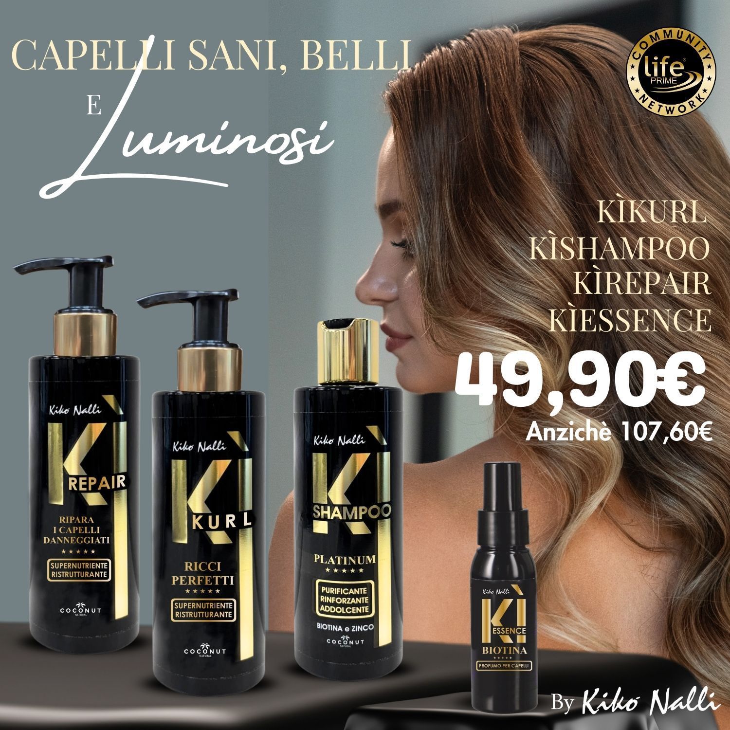 KIT ON BOARD: KI-KURL + KI-REPAIR + KI-SHAMPOO + KI-ESSENCE KIT ON BOARD: KI-KURL + KI-REPAIR + KI-SHAMPOO + KI-ESSENCE