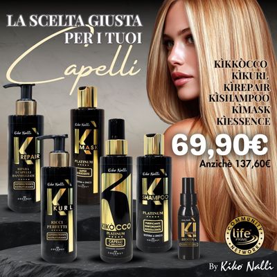 KIKOCCO INSTANT LAMINATION 100 ML + KI-KURL + KI-REPAIR + KI-SHAMPOO + KI-MASK + KI-ESSENCE