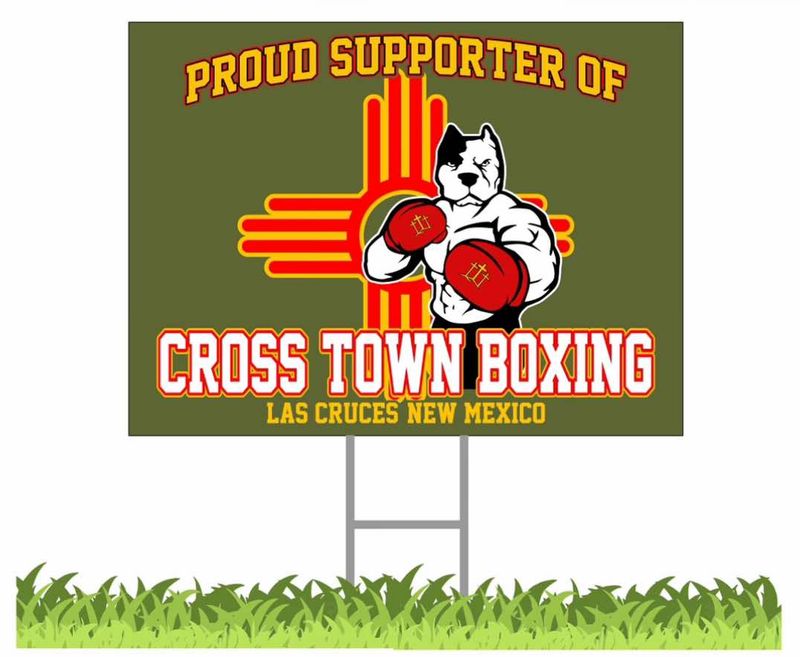 2025 - &quot;I Support Crosstown Boxing&quot; Yard Sign