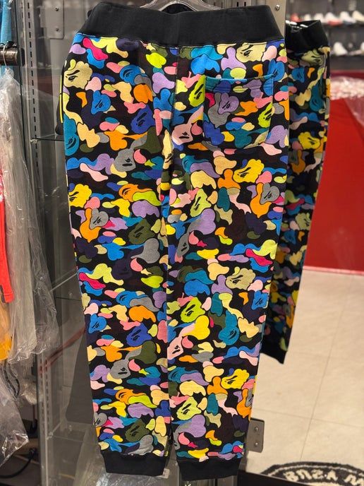 Bape crazy camo pants black