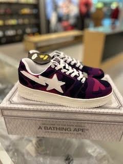 A Bathing Ape Bape Sta Low Color Camo Purple