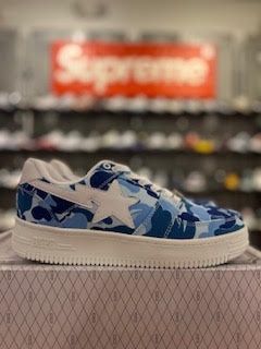 A Bathing Ape Bape Sta Low ABC Camo 20th Anniversary Blue