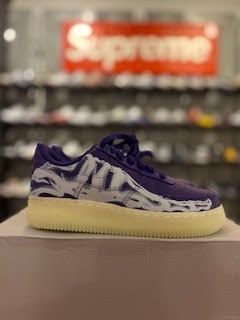 Nike Air Force 1 Low &#39;07 QS Purple Skeleton Halloween