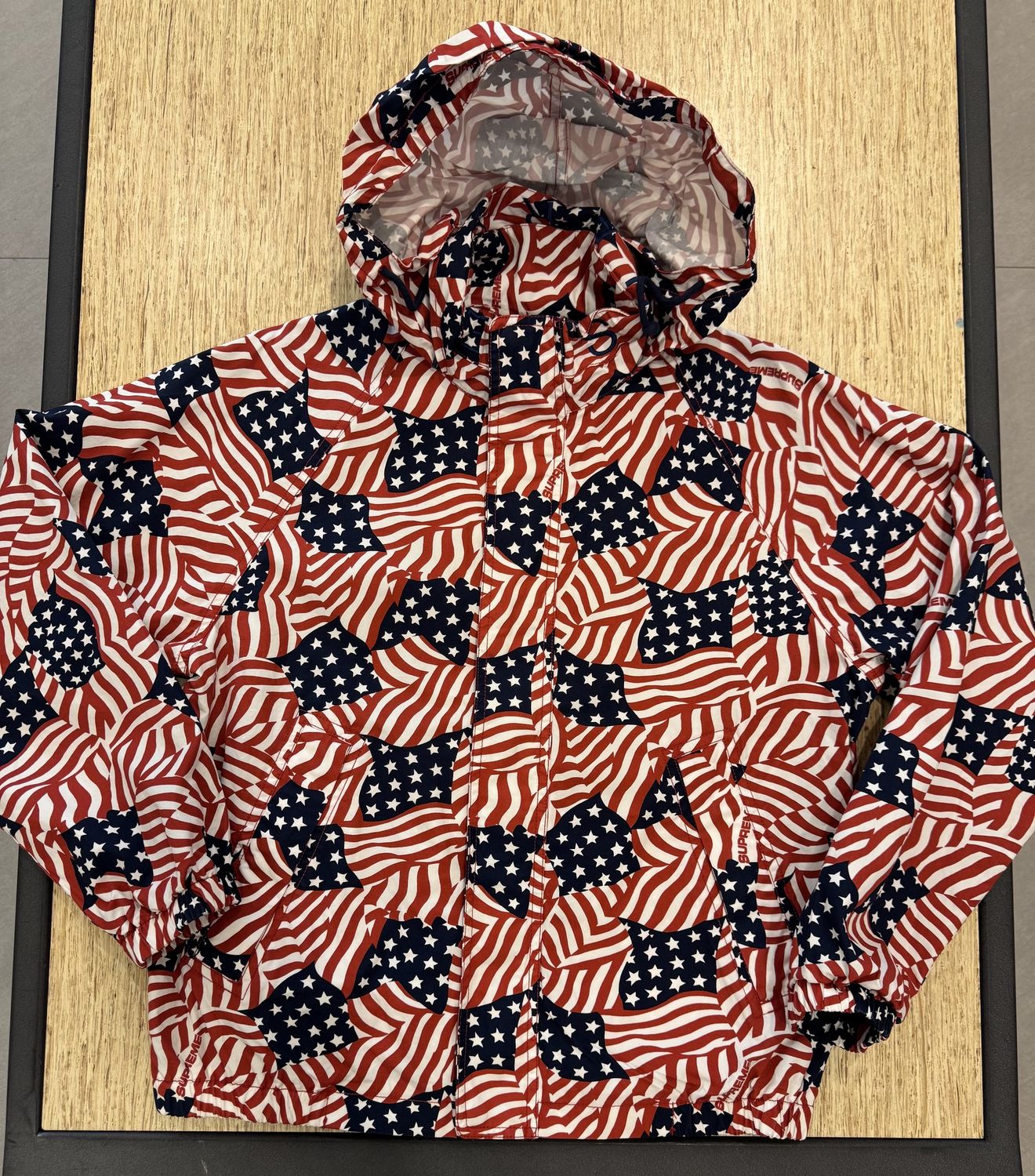 Supreme Raglan Court Jacket Flags