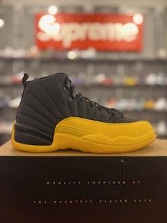 Jordan 12 Retro Black University Gold