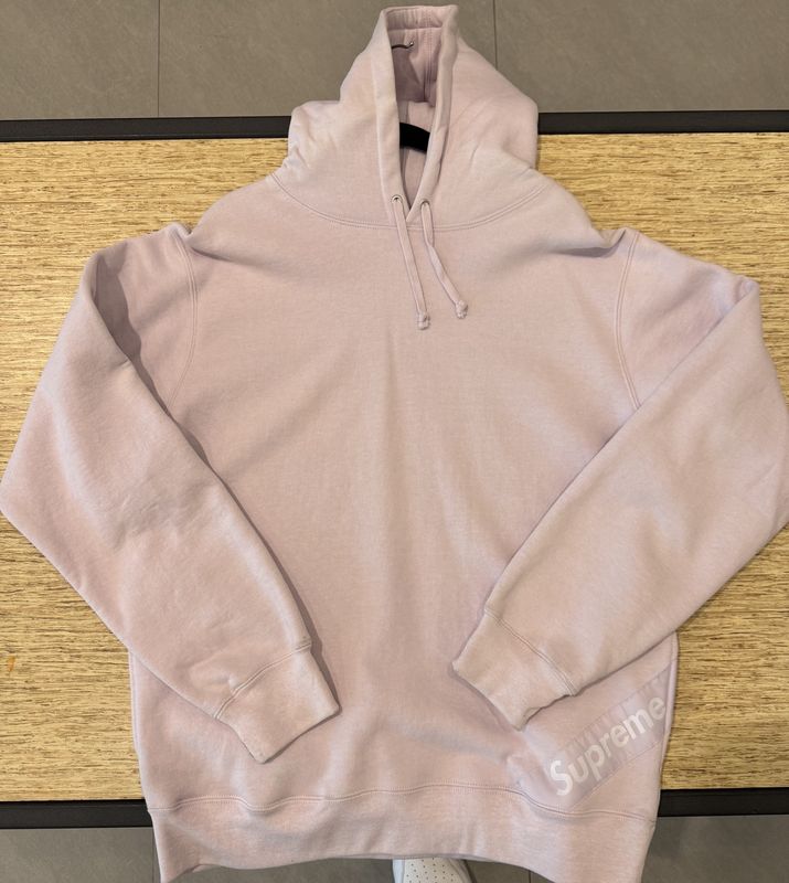Supreme Enamel Small Box Hooded Sweatshirt Lavender