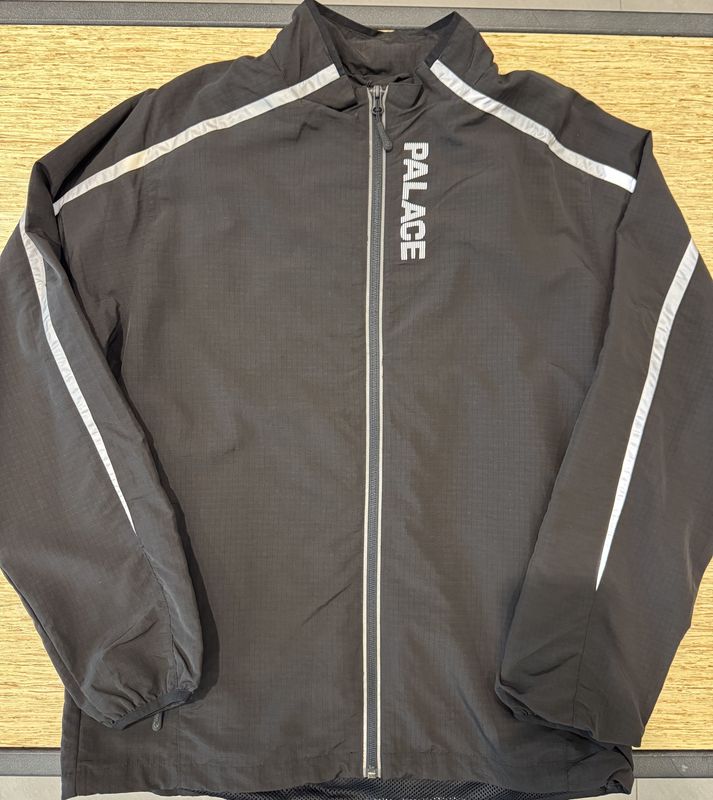 Palace 3m zip up windbreaker black