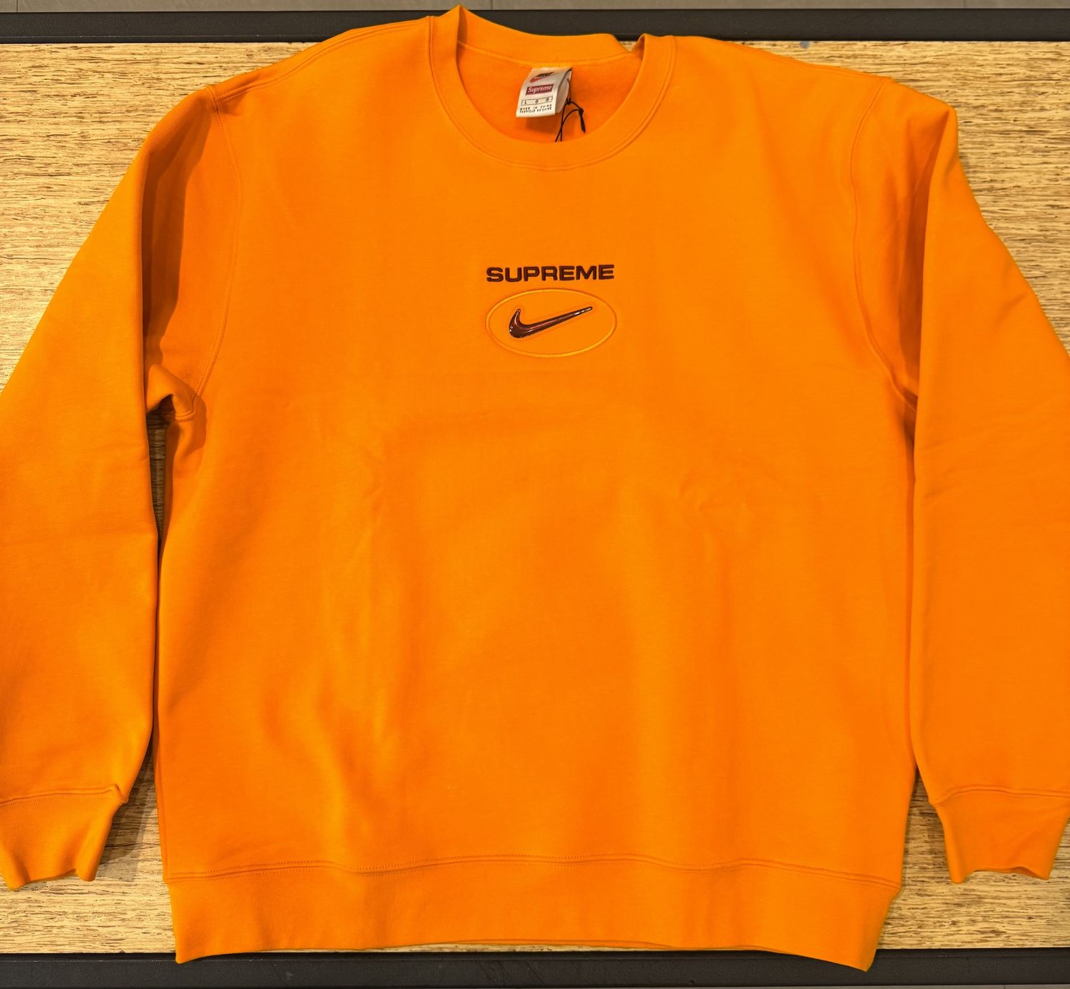 Nike supreme jewel crewneck orange
