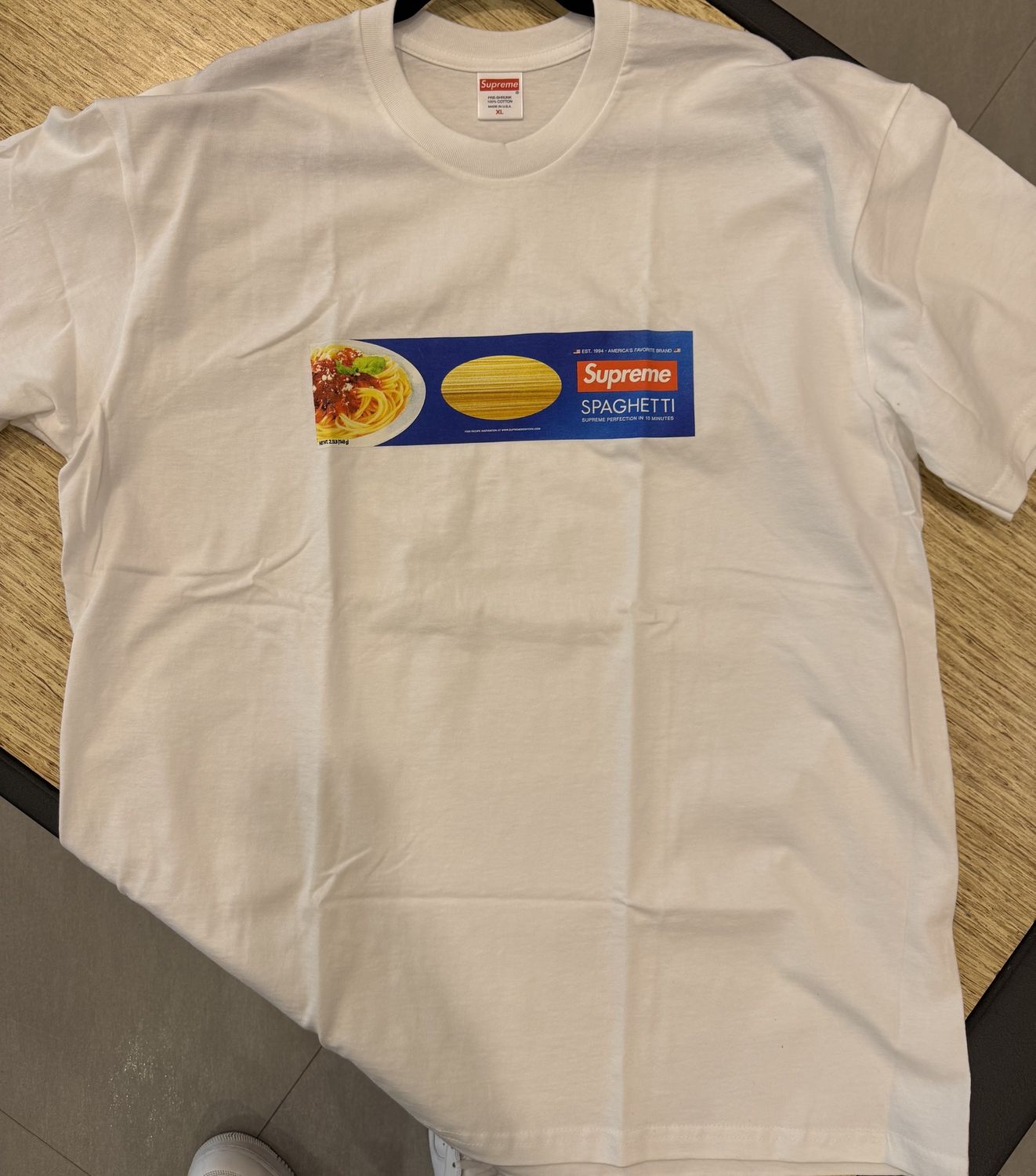 Supreme spaghetti tee white