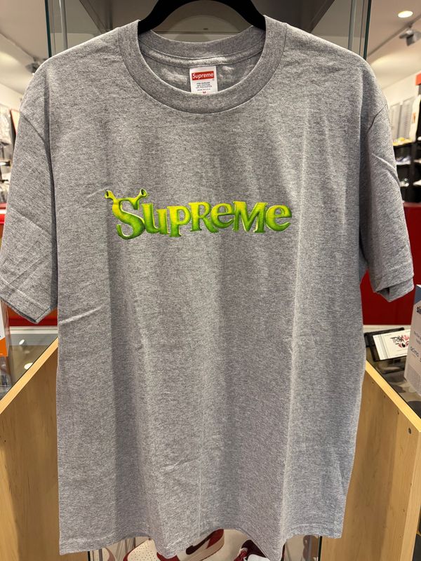 Supreme shrek tee grey