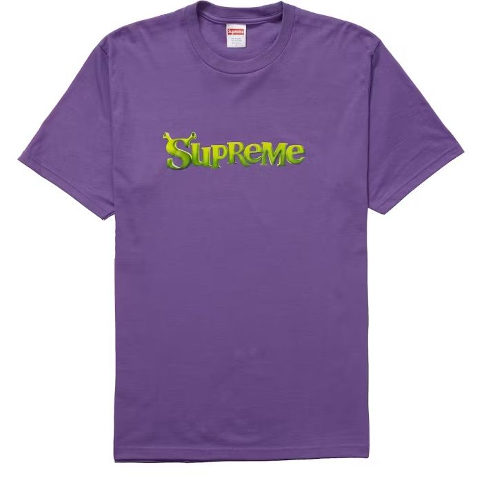 Supreme shrek tee purple