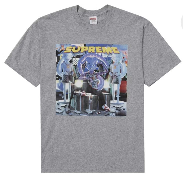 Supreme richest tee  Grey