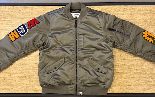 Bape shark loose fit MA-1 bomber jacket