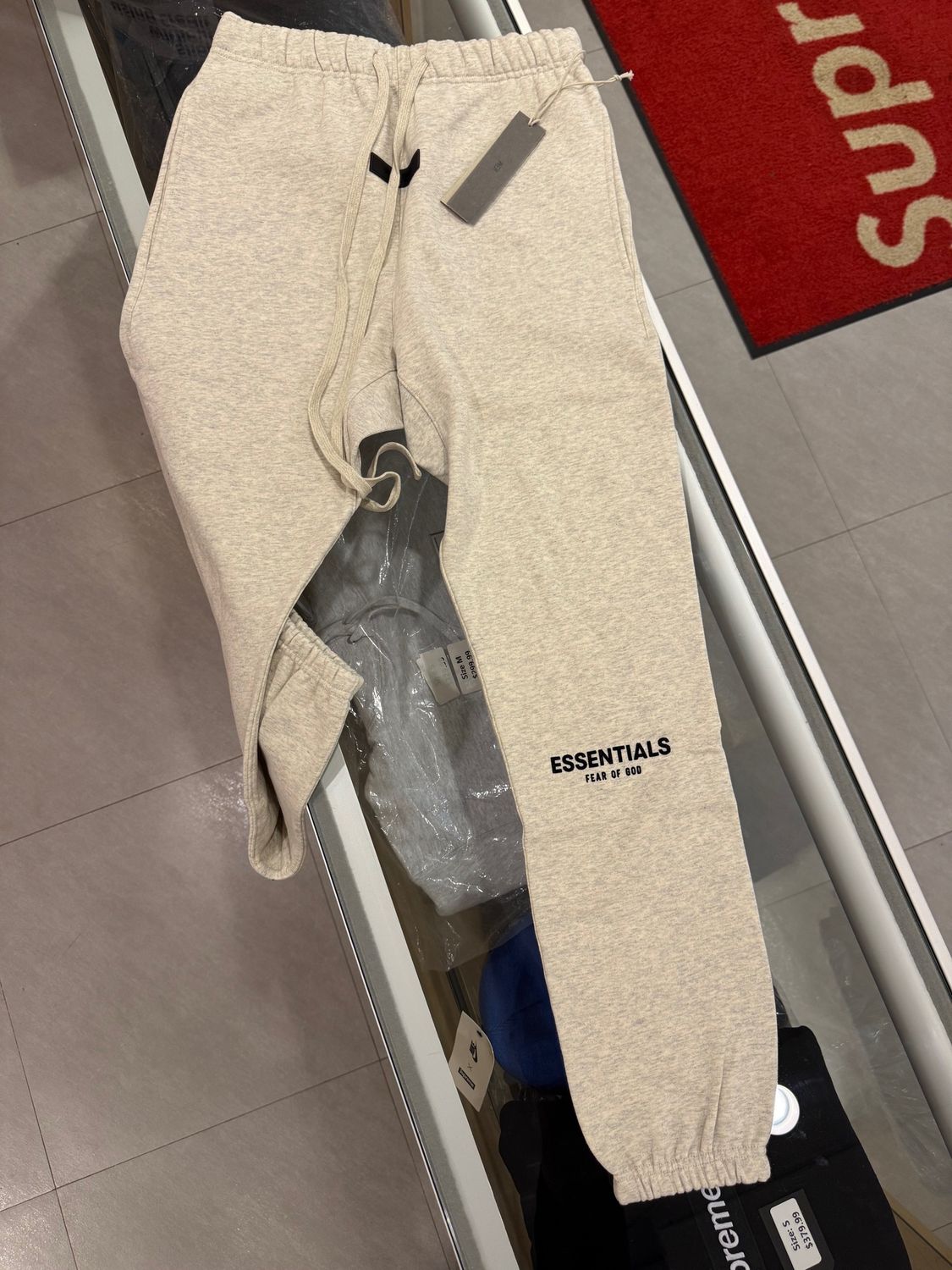 Essentials sweatpants light oatmeal