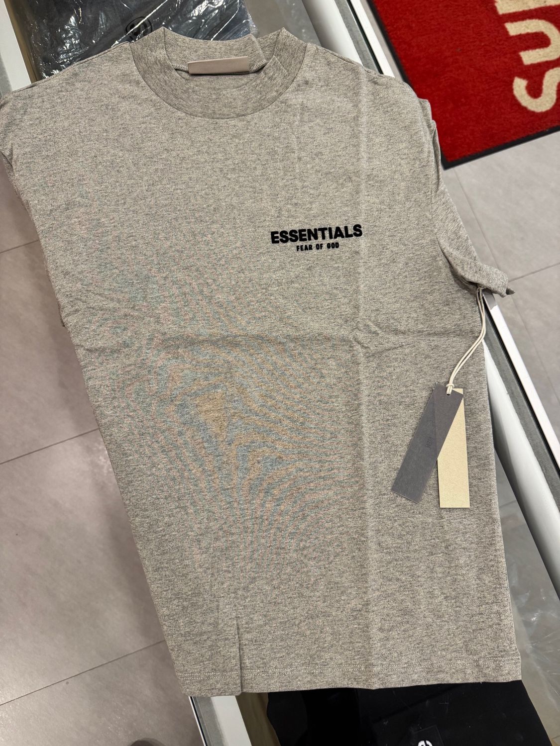 Essentials tee Dark oatmeal