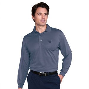#1051-740 MEN'S LS POLO STB M