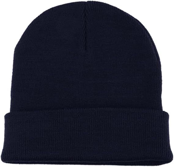 H541-NVY KNIT SKULLCAP