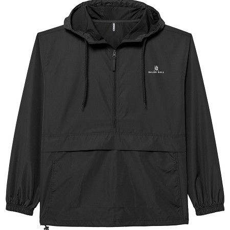UNISEX PACKABLE ANORAK BLACK XXL
